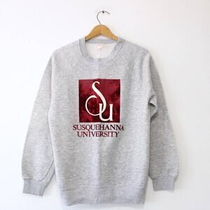 Vintage Susquehanna University River Hawks Sweatshirt Large
